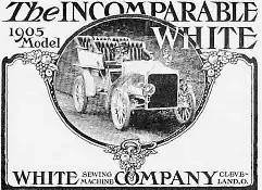 Anzeige für einen White von 1905