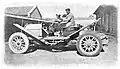Ettore Guizzardi mit Itala 35/45&nbsp;HP vor dem Start der Rallye Peking–Paris