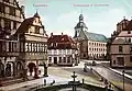Rathausplatz und Kamp mit Gymnasium Theodorianum, 1908