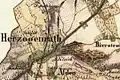 Herzogenrath auf der Uraufnahme von 1846