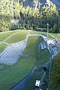 Blick in die Auslaufzone