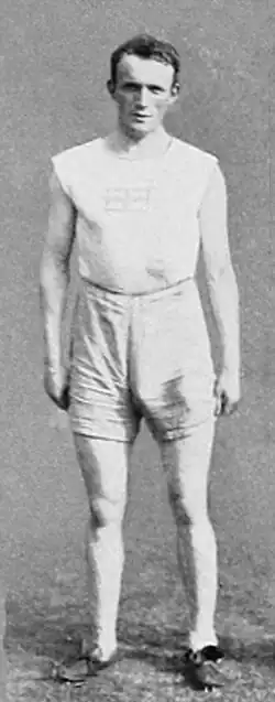 Hugo Wieslander – 1912 Zehnkampf-Olympiasieger – hier im Weitsprung nicht unter den besten&nbsp;Zwölf