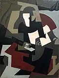 Frau mit Gitarre, 1917
