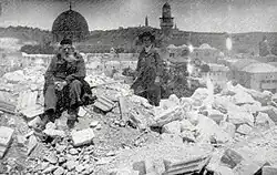 Zerstörungen im Jüdischen Viertel von Jerusalem