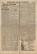 Nachruf im Central-Volksblatt