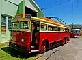 Wagen Nummer 210 aus Christchurch ist der älteste funktionsfähige Trolleybus der Welt