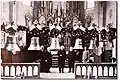Glockenweihe für St. Nikolaus und Deutstetten am 13.&nbsp;März 1949. Bürgermeister Stefan Fink rechts im Bild.