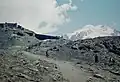 Die damals noch einspurige Bahn im Jahr 1959