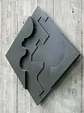 Relief 1961 von Armin Hofmann (1920–2020). Schule für Gestaltung, Basel