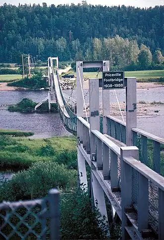 Fußgängerbrücke über den Miramichi River