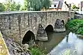 Die Brücke über die Volkach (September 2016)