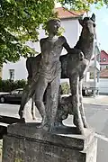 Knabe mit Fohlen