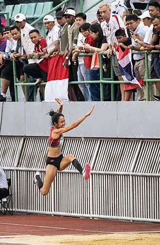Tia Rozario bei den Südostasienspielen 2025 in Bangkok