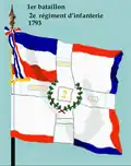 2e régiment d'infanterie 1793 bis 1796 (1. Bataillon)