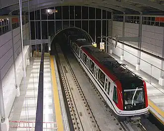 Testfahrt eines Zuges (2008)