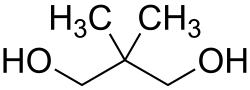 Strukturformel von Neopentylglycol