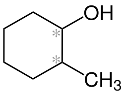 Strukturformel von 2-Methylcyclohexanol