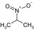 Struktur von 2-Nitropropan