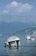 Bunker im Ohridsee bei Pogradec