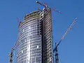 Post Tower im Bau (Februar 2002)