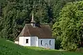 Ulrichskapelle, auch Möslikapelle, rechts Seite der Ranftschlucht