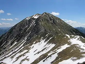 Der Grasberg von Westen