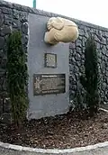 Das Bröckemännche hing am Bonner Brückentor auf der Rheinbrücke.