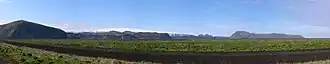 Mýrdalssandur mit Mýrdalsjökull, Hafursey re.