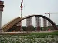 Lehrgerüst der Ilmtalbrücke (Mai 2008)
