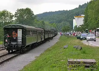 Museumsbahn Wutachtal e. V. im Bahnhof Weizen