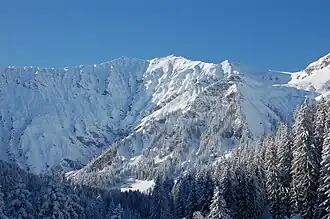 Albristhorn aus südöstlicher Richtung gesehen (Gilbach, Adelboden)