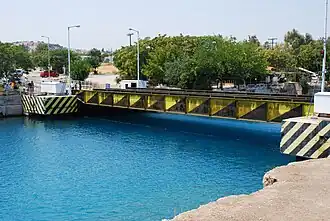 Versenkbare Brücke über den Kanal in Isthmia