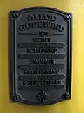 Schiffsplakette