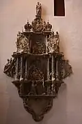 Grapendorf-Epitaph im Dom Minden, Wappen Westrup ob. re., 1622