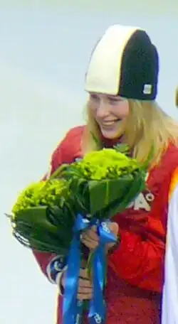 Marianne St-Gelais während der Olympischen Spiele 2010