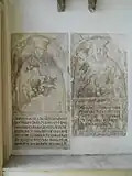 Epitaphe für zwei Pfarrer des 17. Jahrhunderts