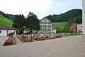 Friedhof und Pfarrhaus Mosnang
