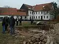 Beginn der Grabungen an der Schlossmühle (Aufn. 2011)