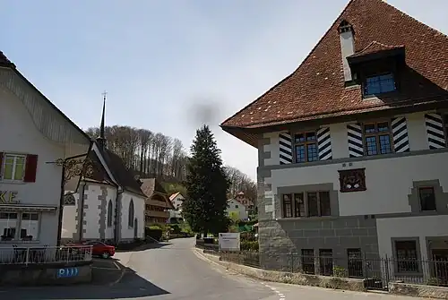 St.-Beatus-Kapelle und Zollhaus Flamatt in Sensebrücke