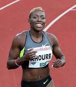Murielle Ahourée von der Elfenbeinküste kam auf den vierten&nbsp;Platz
