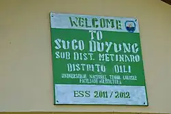 Der Sitz des Sucos