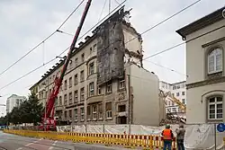 Beginn der Abrissarbeiten