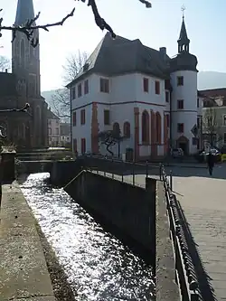 Casimirianum oberhalb des Floßbach-Abzweigs