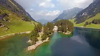 Luftbild in Richtung Wasserauen