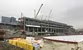 Die Stadionbaustelle im Oktober 2016