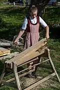 Brächete: Flachs brechen