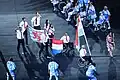 Luxemburger Delegation bei einer Sportveranstaltung