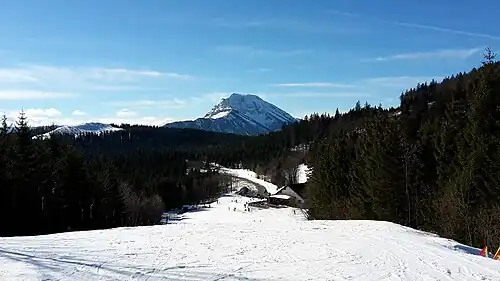 Blick von den Turmkogelliften zum Ötscher