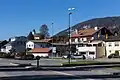 Kreisel, östliche Dorfeinfahrt