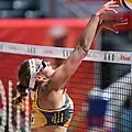 Victoria Bieneck beim Block